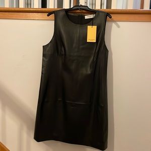MM Lefleur Chloe Vegan Leather dress (black).